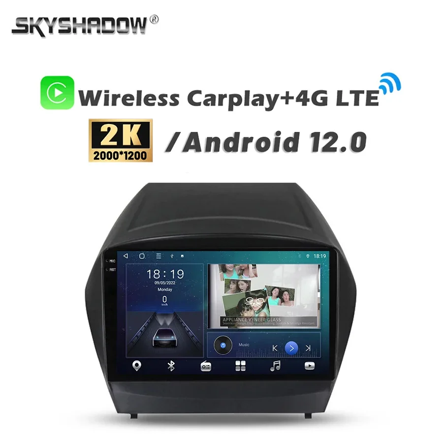 

Автомобильный DVD-плеер Carplay, 2K, 2000*1200, Android 14,0, 8 ГБ + 128 Гб, камера, GPS, Wi-Fi, Bluetooth, RDS радио для Hyundai IX35 360-2015