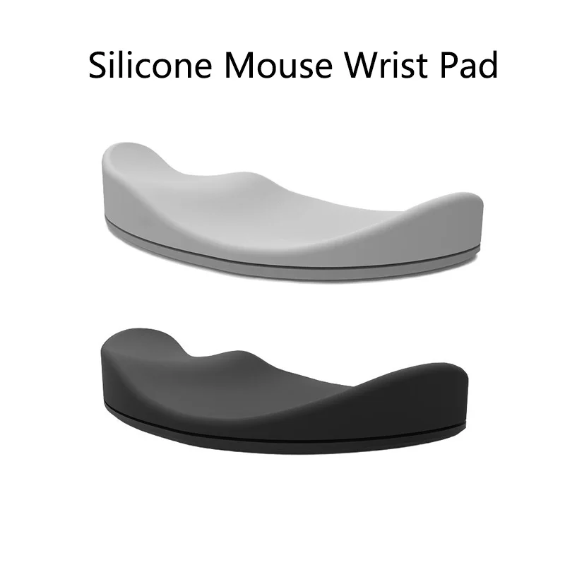 Silicone Mouse Wrist Pad Mice Mat Wrist Rest Ergonomic Three-dimensional Surface Design Skin-friendly Smooth Movement Wrist Pad