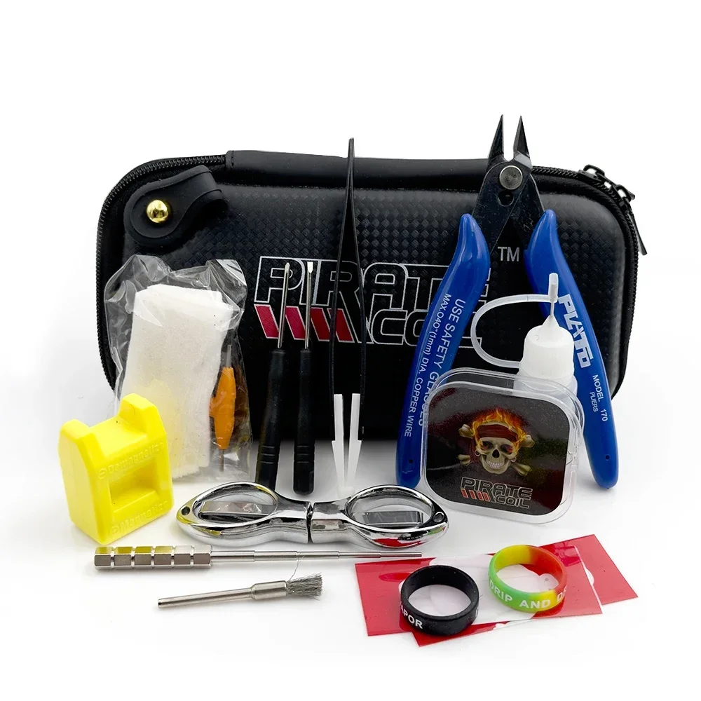 Pirate V3 Tool Bag 14 in 1 Wire Coil Jig Tweezers Pliers Repair Tools Kit Brushes Bottle Cotton Storage X6 Bag Case