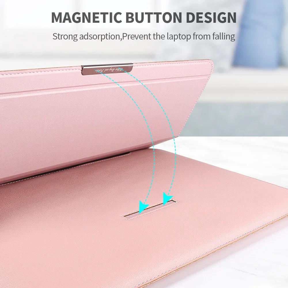 جراب حقيبة كمبيوتر محمول من الجلد الصناعي لجهاز MacBook Air Pro ، غطاء دفتر ، حصان ، لينوفو ، آسوس ، إيسر هونور ، 15 ، 17 بوصة ، 16 ، 14 ، 13 ، م 3 ، م 2 ، م 1