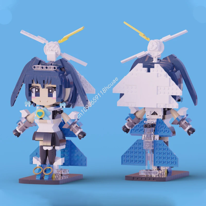 

780 шт. MOC Ouro Kronii Chibi строительные блоки Рождественский подарок праздничная тема ограниченная серия уникальная ручная работа DIY
