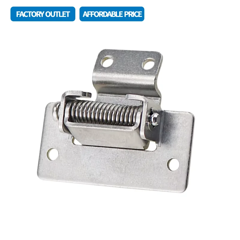 (Multiple Pack) Spring Hinged Stainless Steel Or Iron Automatic Reset Closing Electrical Cabinet Door That Can Rotate 90 Degrees
