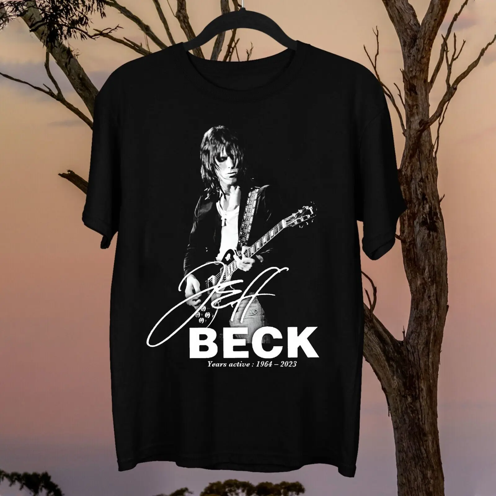 Nueva rara camiseta de S-235XL unisex familiar de regalo de dibujos animados de Jeff Beck Beck 1D1760