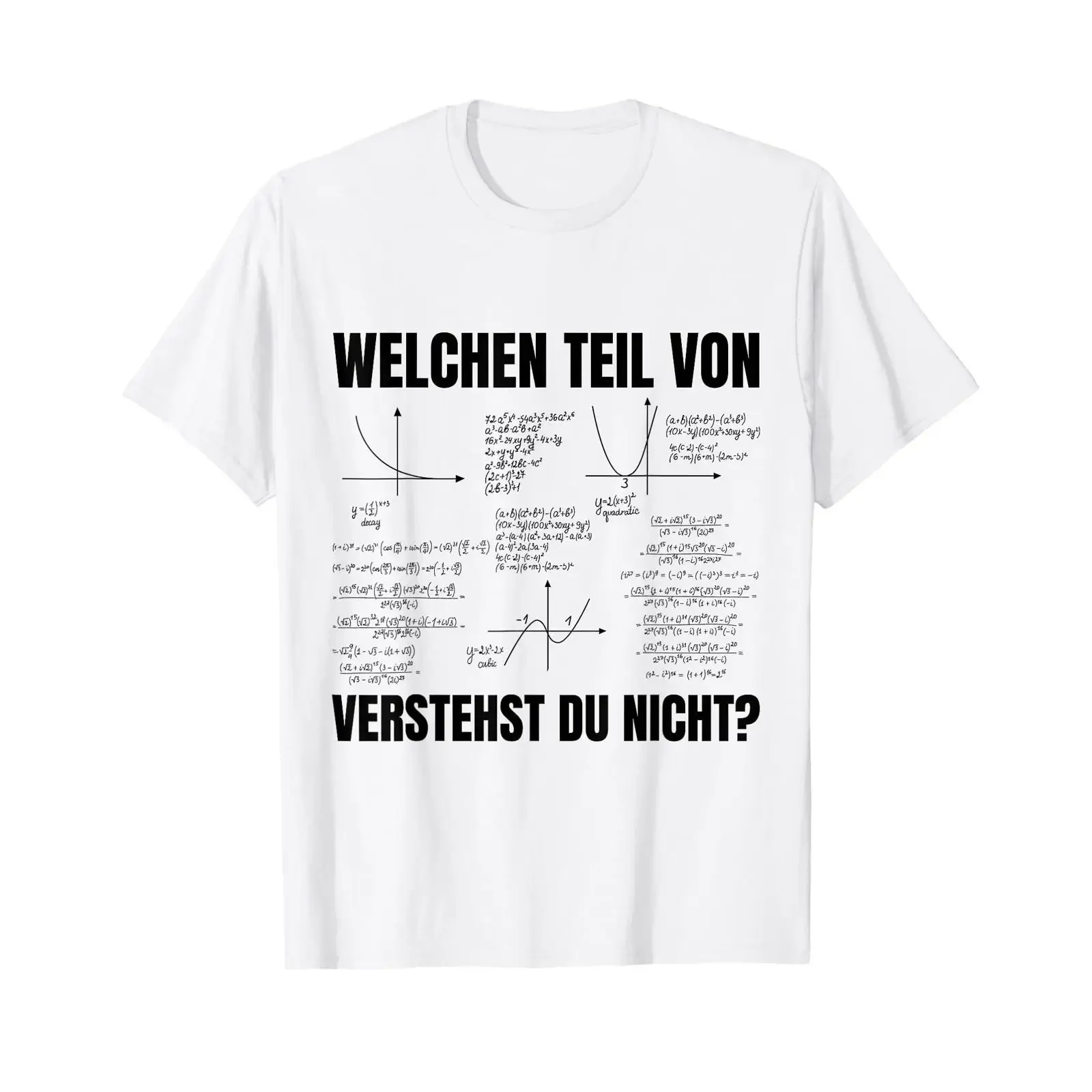 T Shirt with German Text Welchen Teil von Verstehst du Nicht Quote Language vintage Washed homme designer clothes fashion