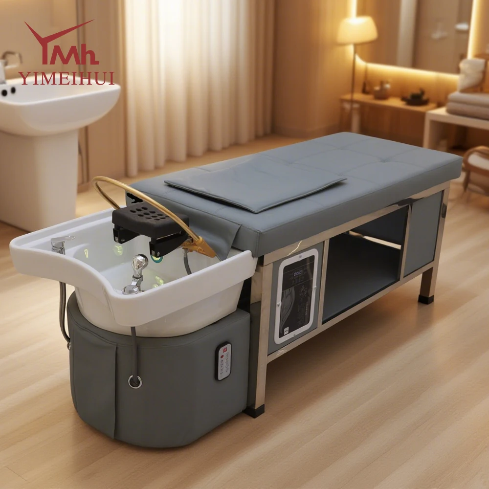 Multi-function Hair SPA Washing Bed Water Circulation Electric Massage Head SPA Thai Shampoo Bed
