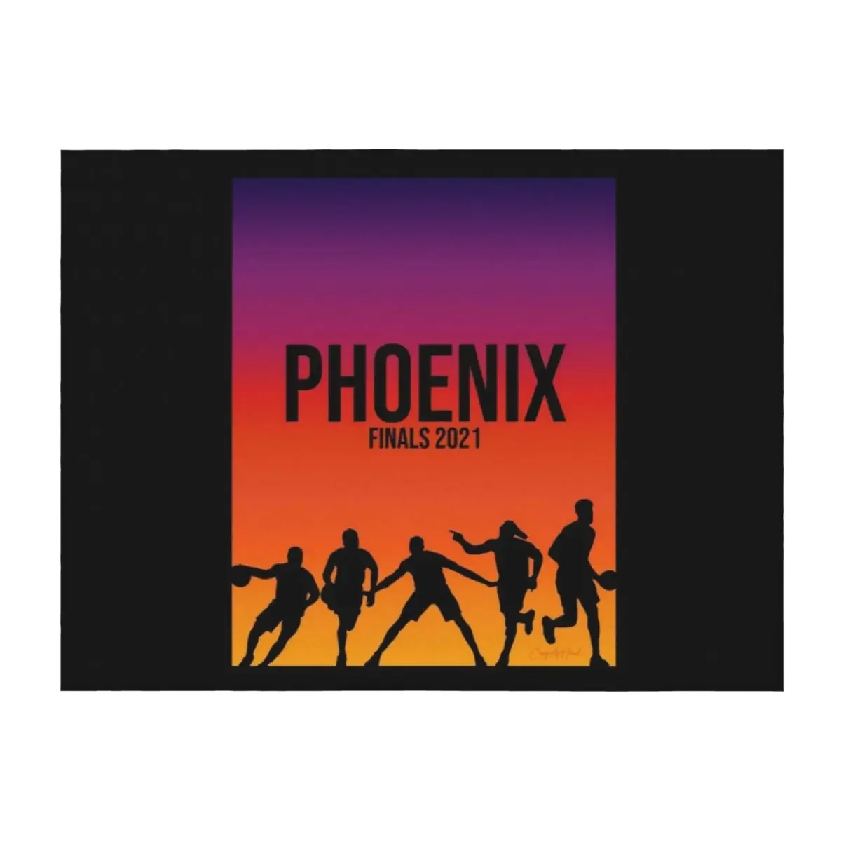 

Phoenix Starting 5 Finals Block Throw Blanket Luxury St Summer Beddings Heavy Decorative Beds Blankets