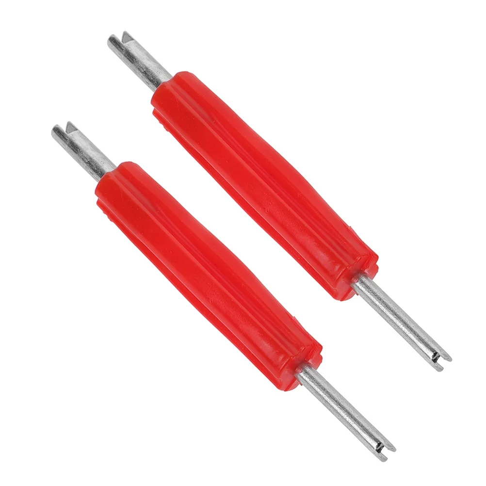 

2Pcs Dual Purpose Valve Core Removal Tool Sturdy Ergonomic for Car Tire Valve Stem Air Conditioning Repair Portable Professional