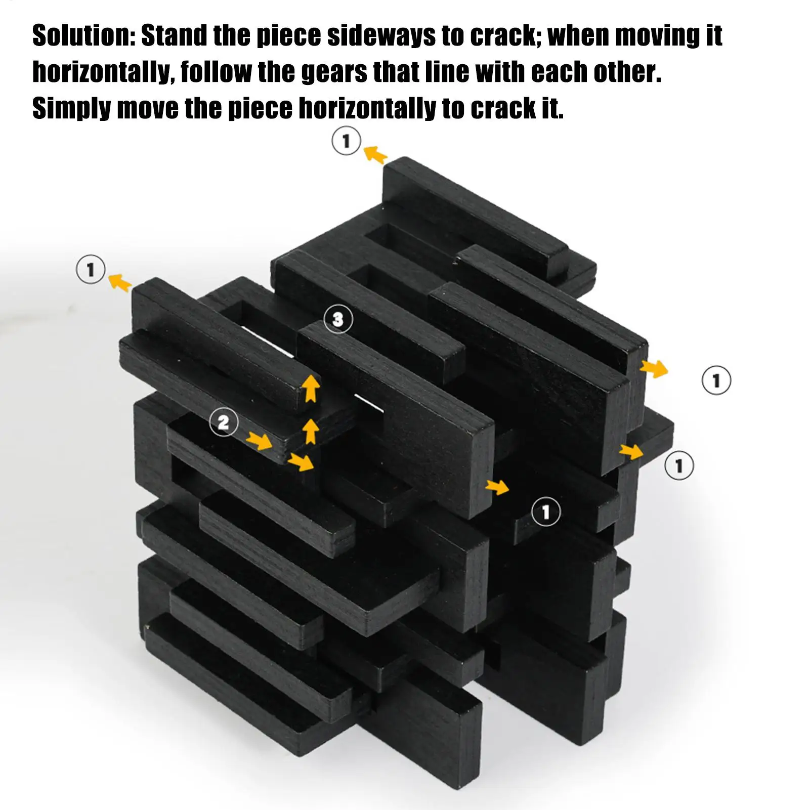 

Wood Brain Teaser Puzzles Wood 3D Early Learning Toy Logical Thinking Toy For Adults Kids Teens Students Educators Office Game