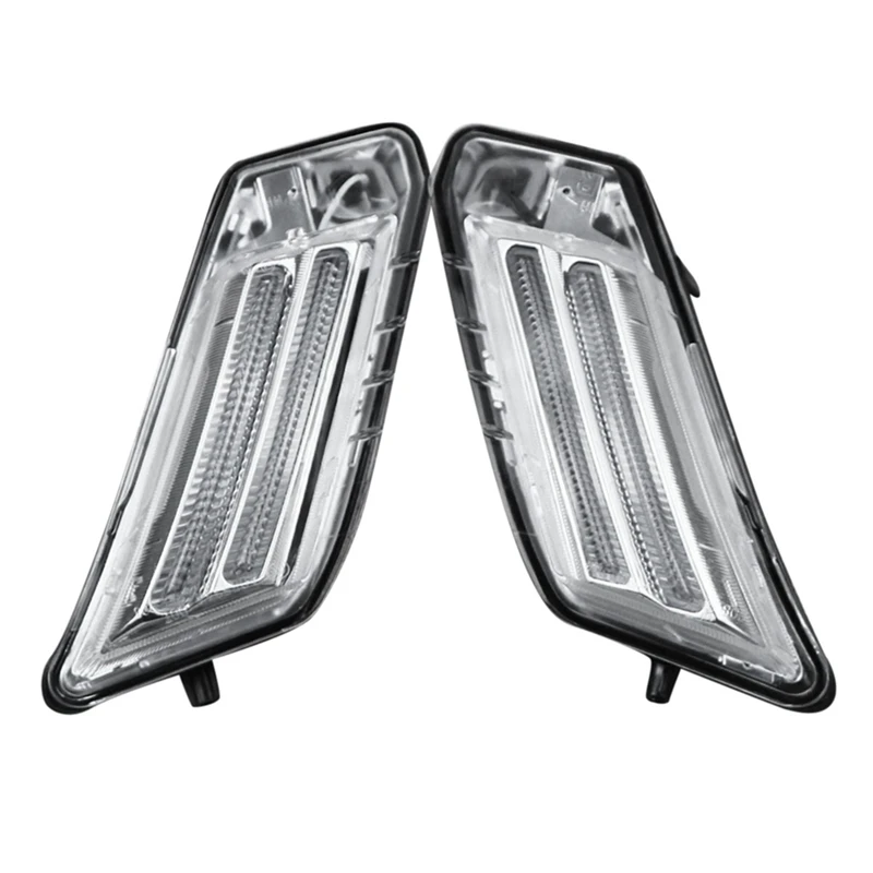 

A95E-1Pair Front Position Light Parking Indicator Light For Volvo XC60 2008-2013 31290874 31290873 LED Daytime Running Lights