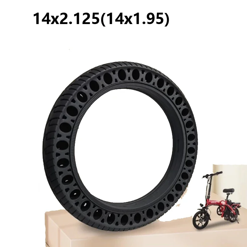 

12 Inch, 14 Inch, 12x2.125, 14x1.95, 14x2.125, Electrically Folding, Non Inflatable Honeycomb Solid Tires for Driving Vehicles