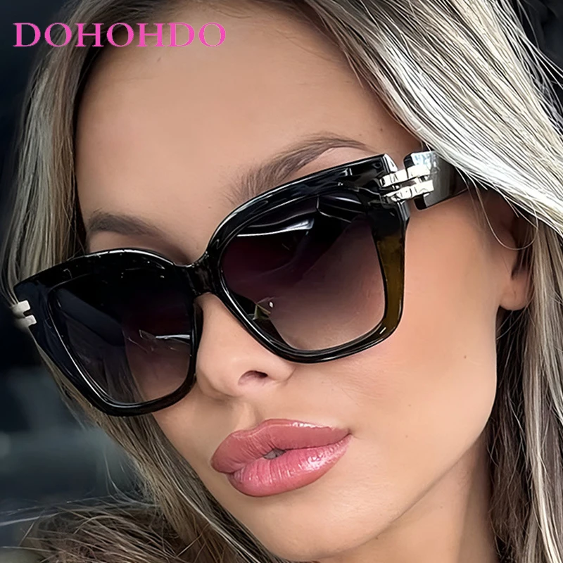 

2025 Vintage High Quality Sunglasses Women Men Vintage Oversized Square Sunglasses Female Summer Traveling Driving Shades UV400