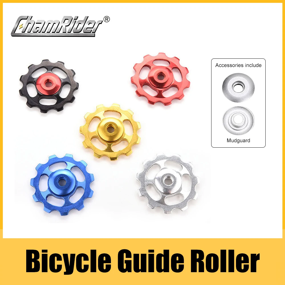 

Bicycle Rear Transmission Aluminum Alloy 11T Rear Steering Wheel Pulley CNC Road Bicycle Guide Roller