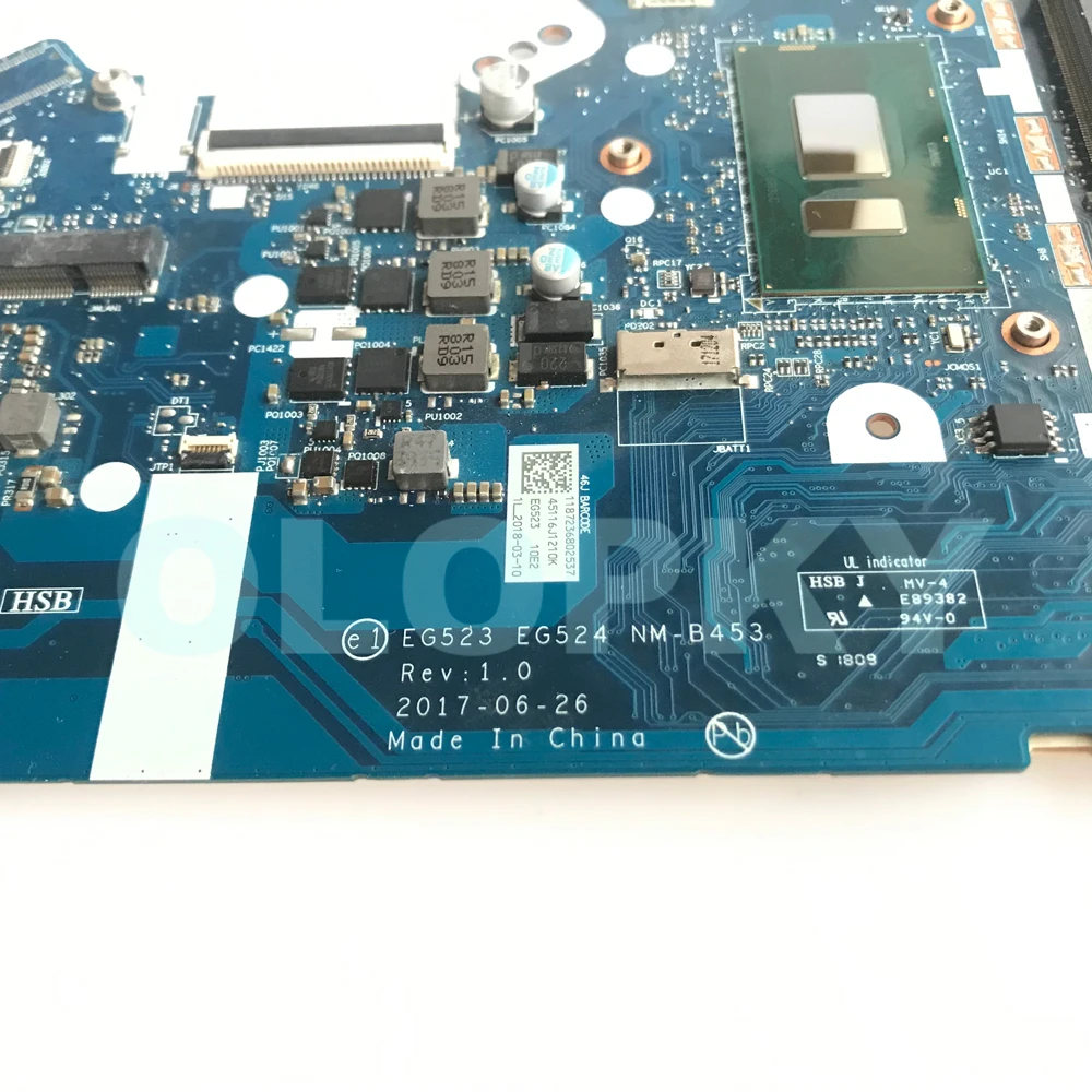 NM-B453 Laptop Motherboard For Lenovo Ideapad 330-15IKN 330-15IKB 330-17IKB Mainboard  i5-8250U i7-8550U CPU 2G GPU 4G-RAM