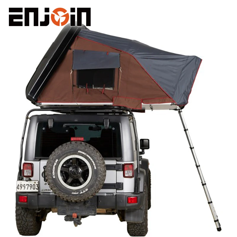 ENJOIN 4 Person 4x4 Automatic SUV Car Hard Shell Roof   Tent for Camping