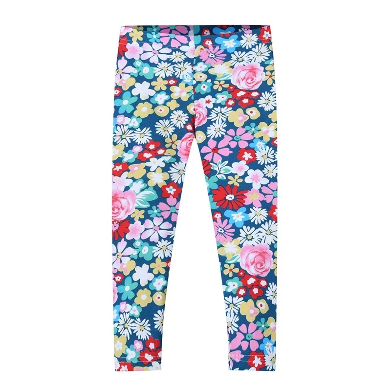 Spring Autumn Baby Girls Leggings Lovely Cartoon Pattern Full Pencil Pants Cotton Trousers Casual Clothes for Kids 2 to 8 years