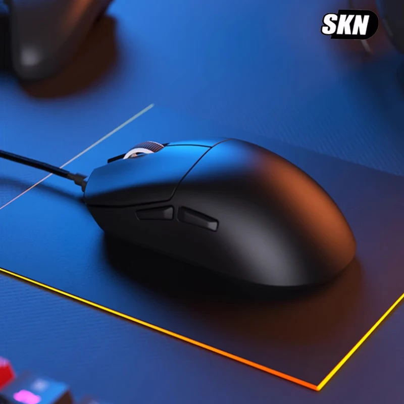 SKN SWIM FISH Pro Mouse Wireless Three Mode 8k PAW3950 Lightweight Low Latency Business Office E-sports Gaming Accessories