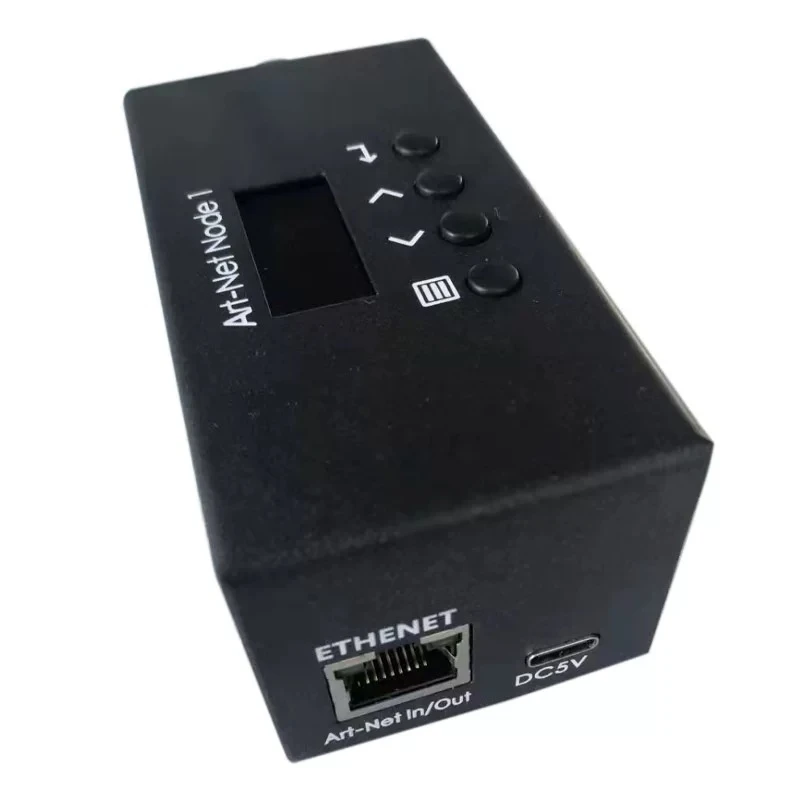 

1-Port Art-Net to DMX512 Converter – Network Gateway/Node for Stage Lighting, Ethernet to DMX Decoder, 1 Universe