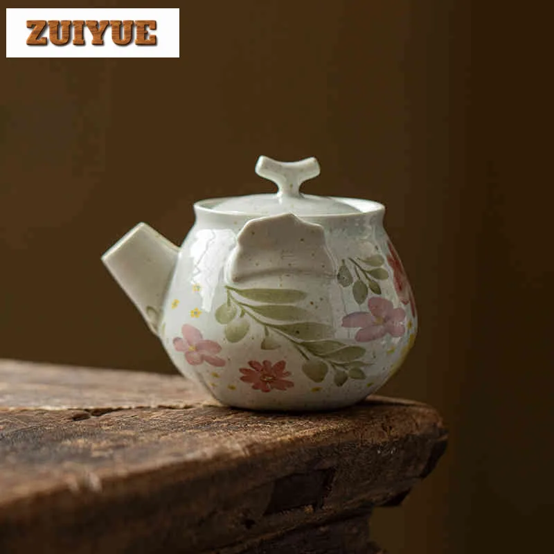 

150ml Hand Grab Teapot Boutique Tea Infuser Pot Tea Brewing Kettle With Ball Hole Tieguanyin Tea Ceremony Supplies Decoration