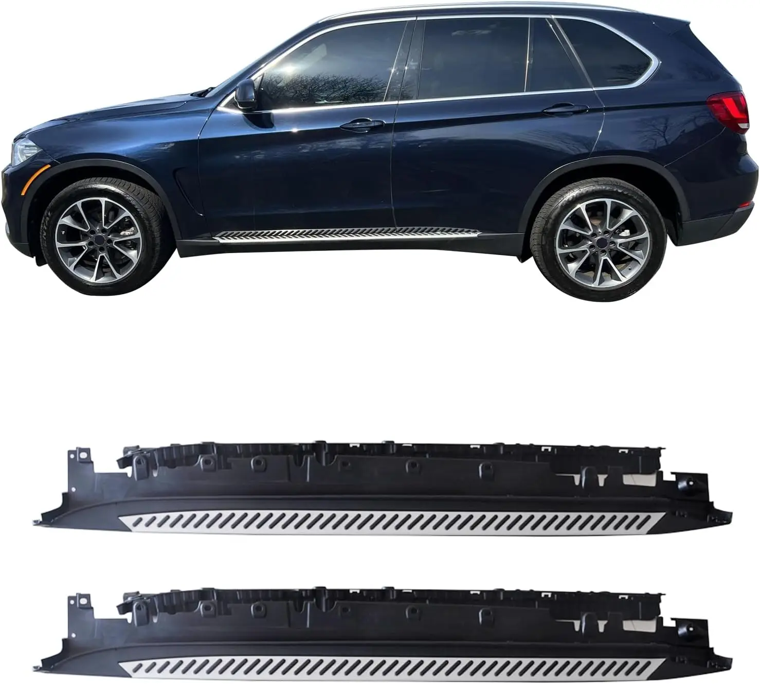 

Running Board Compatible with 2014-2018 BMW X5 F15, Factory Style Side Step Bar Nerf Bar by , 2015 2016 2017