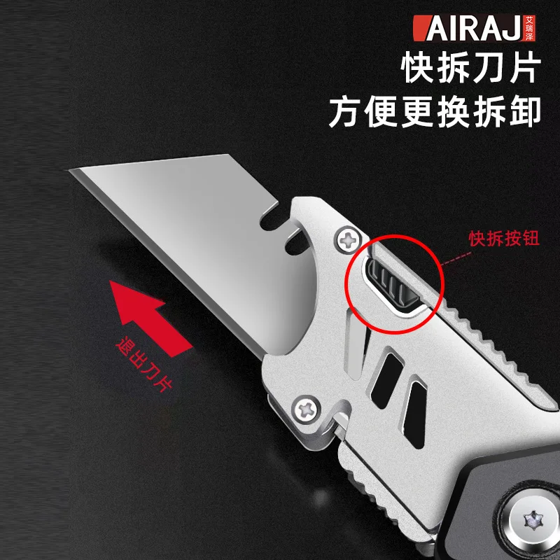 Multifunctional Utility Knife Retractable Sharp Cut Heavy Duty Steel Break Blade Paper Cut Electrician Professional Christmas