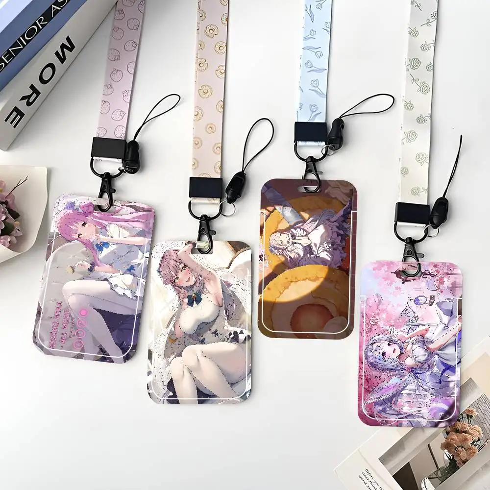 

Защитный чехол для ID-карт Blue Archive Cute Misono Mika: для школьных, проездных и карт питания, с удобным механизмом выталкивания.