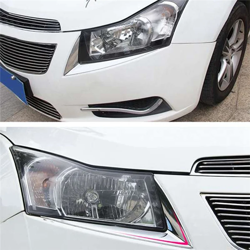 

Decoration Sticker 2PCS For Car Headlight Lamp For Cruze 2009-2014 Eyebrow