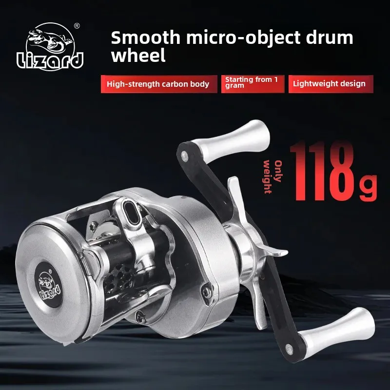 Komet Dragon Crank Micro Motion Wheel Raft River Mouth White Carbon Mixed Magnetic Brake Seawater Fishing Reel