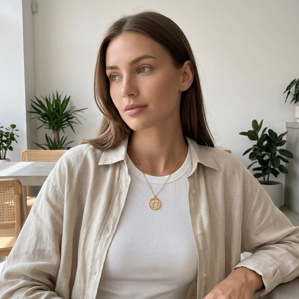Stainless Steel Soccer Pendant Necklace Simple Unique Football Lover Choker Polished Finish Cool Design Sports Ball Jewelry