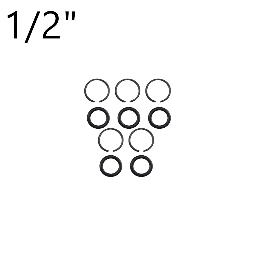Set of 5 Retainer For Rings with O For Rings for Pneumatic Wrenches Compatible with Standard Sizes 3/8 1/2 3/4 1 Pneumatic Tools