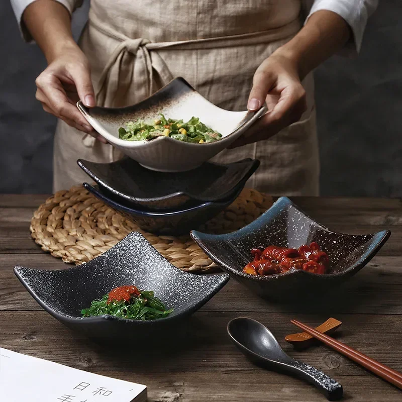 

Japanese cuisine, small plates, ceramic pre-meal saucers, simple tableware, small bowls, dried fruits, desserts snack plates