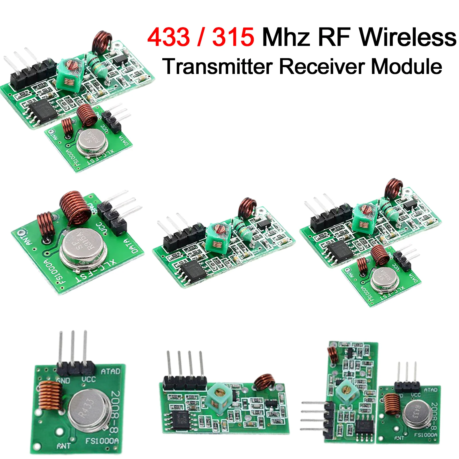 Smart Electronics 433Mhz RF transmitter and receiver Module link kit For arduino/ARM/MCU WL diy 315MHZ/433MHZ wireless