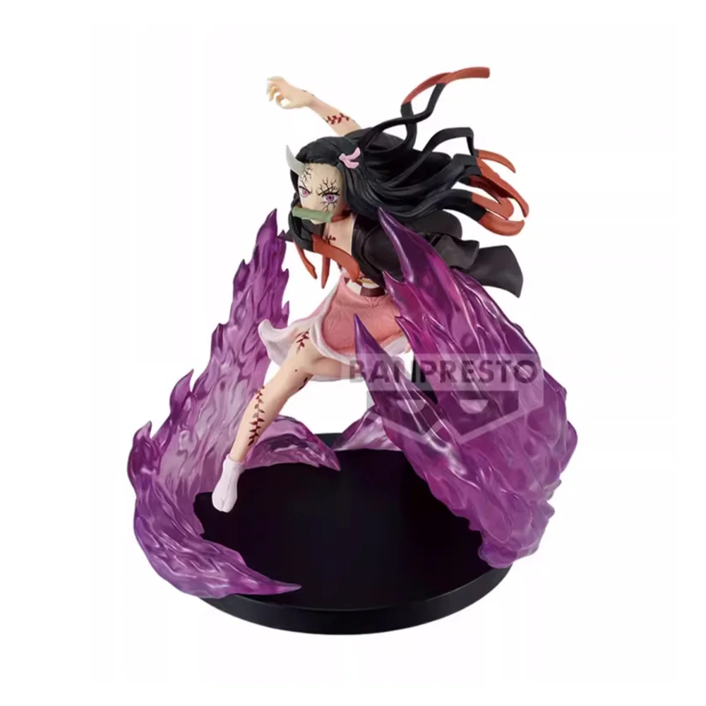 Bandai-Vibration Stars Plus Nezuko Kamado Demon Slayer Anime Character Model Toy, Coleção Original Gift, 13cm, Frete Grátis