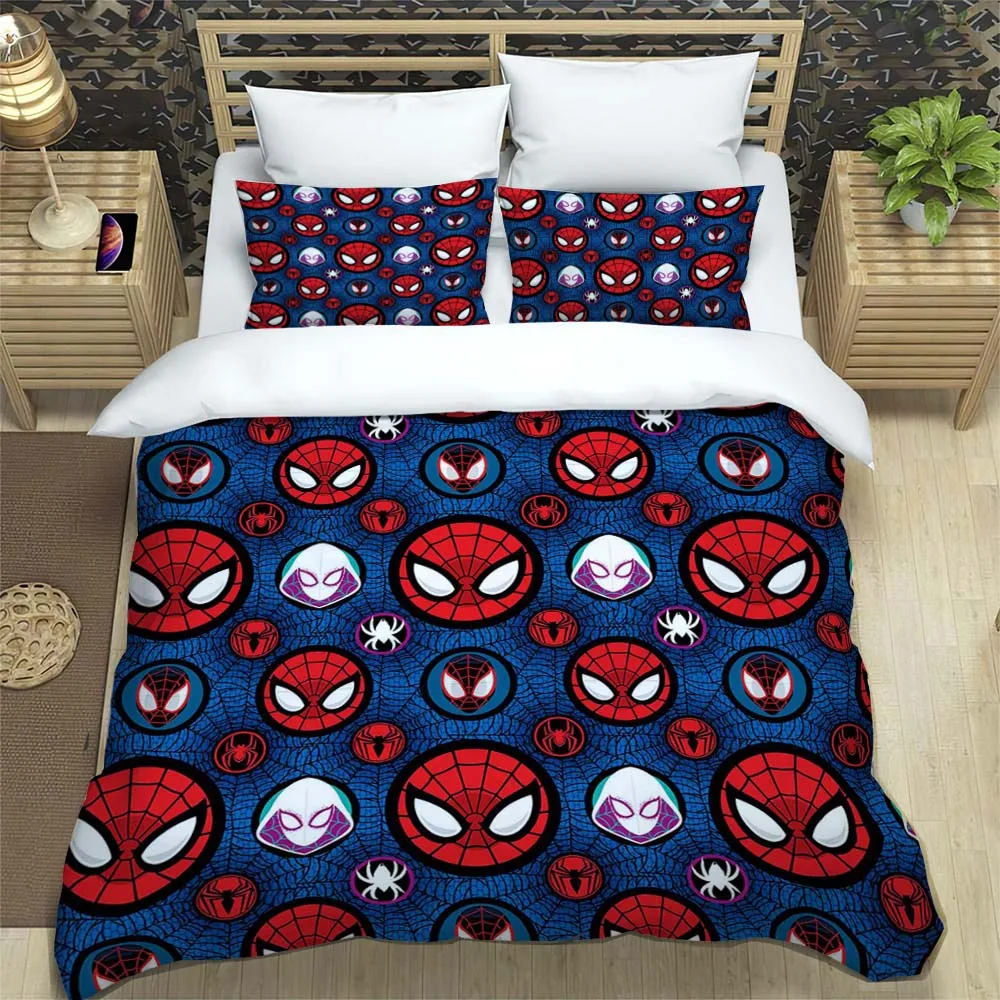 Imagem -06 - Super Hero Spider-man Bedding Grupo Impressão 3d Decoração para Casa Fronha Colcha Marvel Fans Gift Tamanho 11