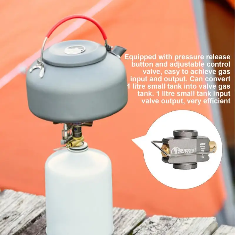 Propane Adapter Fill Adapter Picnic Stove Filling Converter Shifter Reusable Portable Propane Tank Filling Adapter For Camping