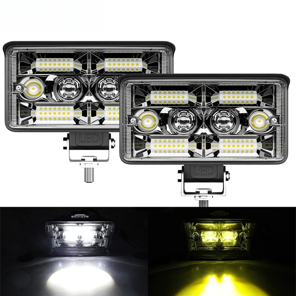 New 3/4/5 Inch ED Light Bar Off Road Super Bright LED Light Bar with Wide Angle Beam for Clear Vision 12v 24v Fog Lamp