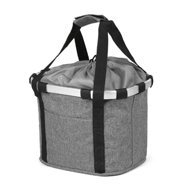 

ABKV-Bike Front Basket Bicycle Pet Carrying Bag Foldable Detachable Bike Basket For Pet Portable Bicycle Front Basket Durable