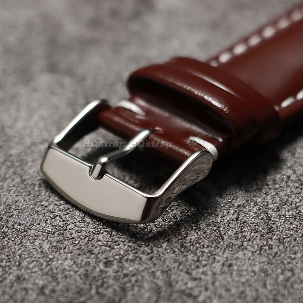 20mm 22mm Glossy Leather Watch Band Quick Release Bracelet for Seiko for Rolex Men's Sport Strap Universal Replacement Wristband