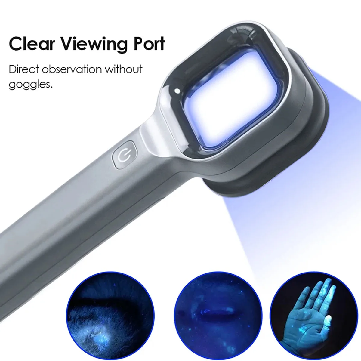 AA20-Portable Facial Salon Beauty Analyzer การวิเคราะห์ผิวการทดสอบ UV Woods Lamp สําหรับการดูแลผิว