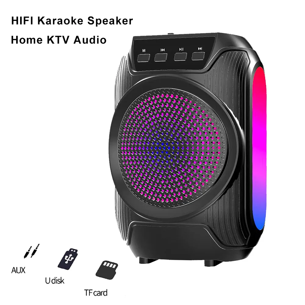 Cal przenośny głośnik Bluetooth z światło RGB System kina domowego wsparcie Audio dysku TF Mini bezprzewodowy Subwoofer BT