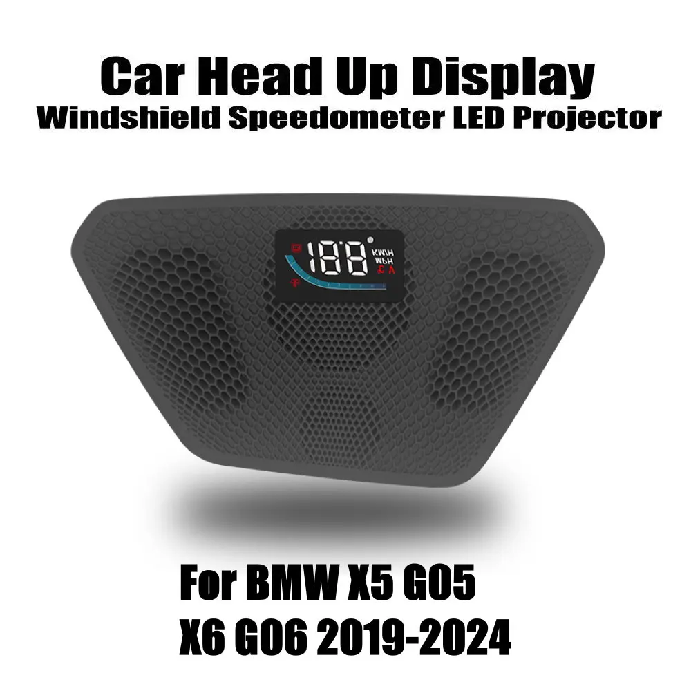 Car HUD Windshield Speedometer Projector For BMW X5 G05/X6 G06 2019-2024 2025 Head Up Display OBD Decoder Electronic Accessories