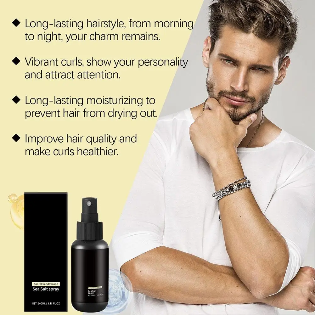 100ml Haar Zeezout Styling Spray Gemakkelijk Mode Styling Volumizing Styling Styling Creëer Haar Haar Gevoel Zorg Spr Spray F P3s7