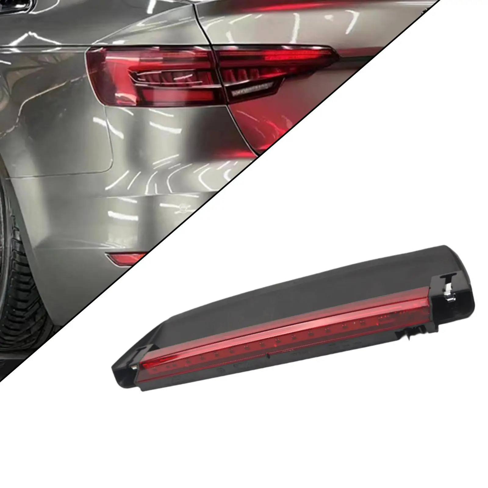

Rear Center High Mount Stop Light 8WD945097 Premium Easy to Install Portable High Performance Replacement for Audi A4 S4 B9