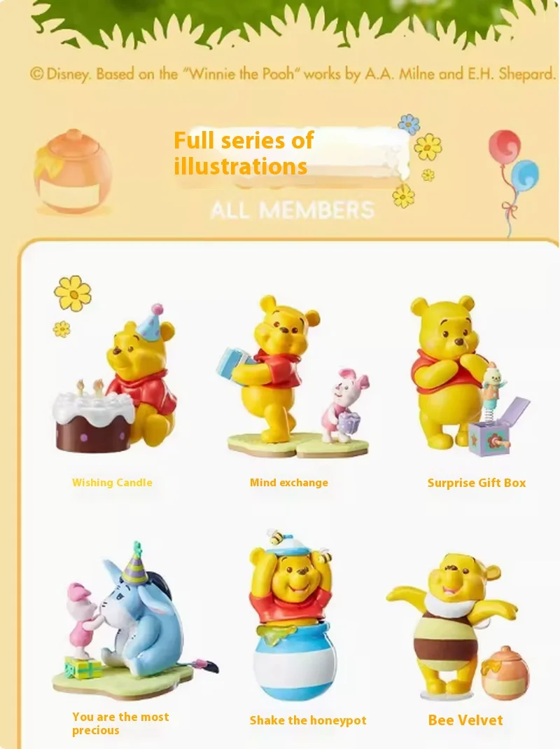 

Оригинальный Minso Miniso Premium Disney Bear Friends вечерние тема ручной работы подарок модная игра может быть собрана