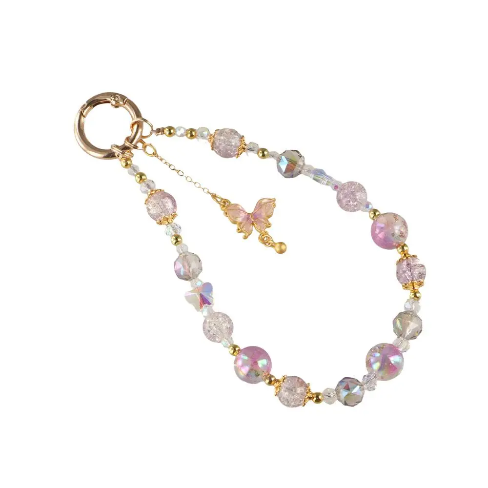 

Acrylic Butterfly Phone Chain Bowknot Butterfly Y2K Phone Charm Strap Y2K Love Heart Love Heart Beaded Chain Jewelry Gift