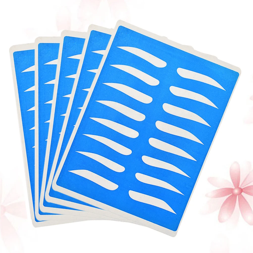 

5 Sheets Eyebrow Practice Skin Synthetic Flexible Thick Double Sided Microblading Training Tool for Beginners Professionals