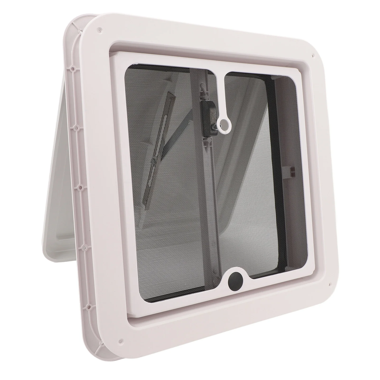 

RV Roof Vent 13.39x13.39in Motorhome Ceiling Ventilation Lid with Screen and Support Rod for Trailer Caravan Camping Vehicle