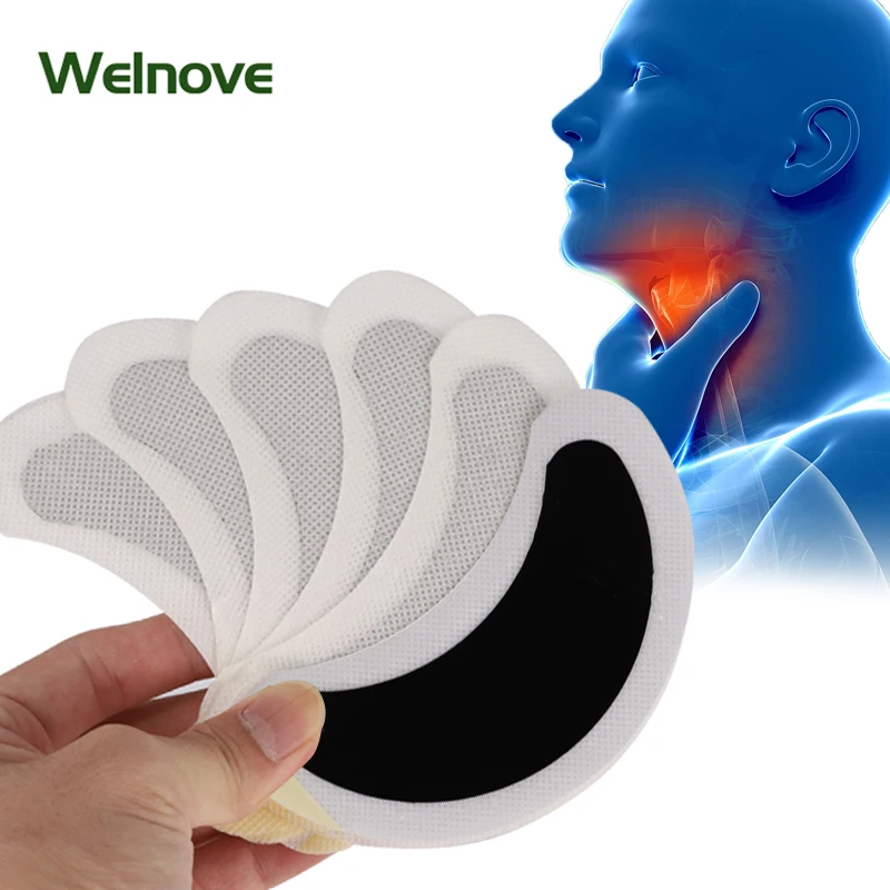 

12Pcs Sore Throat Relief Patch Chronic Pharyngitis Medical Plaster Neck Expectorant Stickers Anti-Inflammatory Chinese Medicines