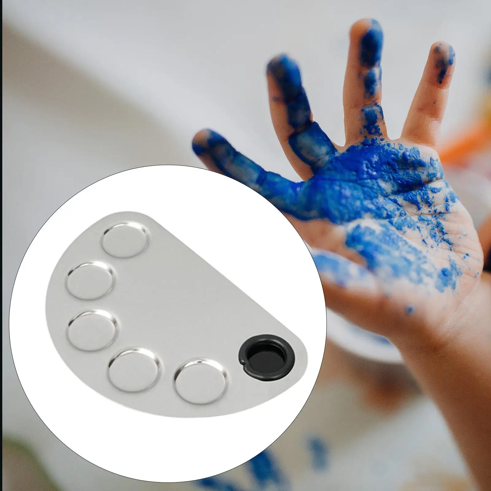 ミキシングツール、初心者用アイシャドウネイルミキシングトレイ、細かい仕上がり、美容アクセサリー、耐久性