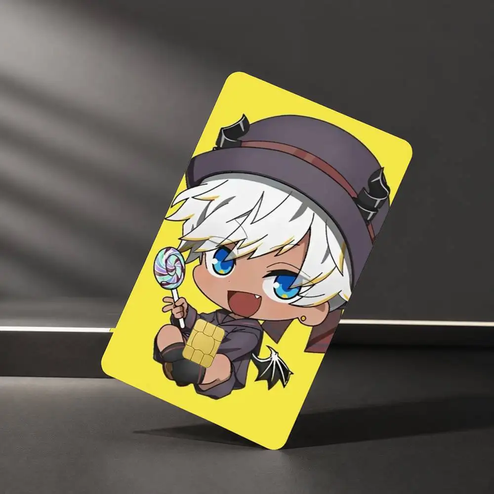 CUTE Game O-Obey Me  Mammon Sticker Film Tape Skin for Credit Card Debit Card Waterproof Stickers