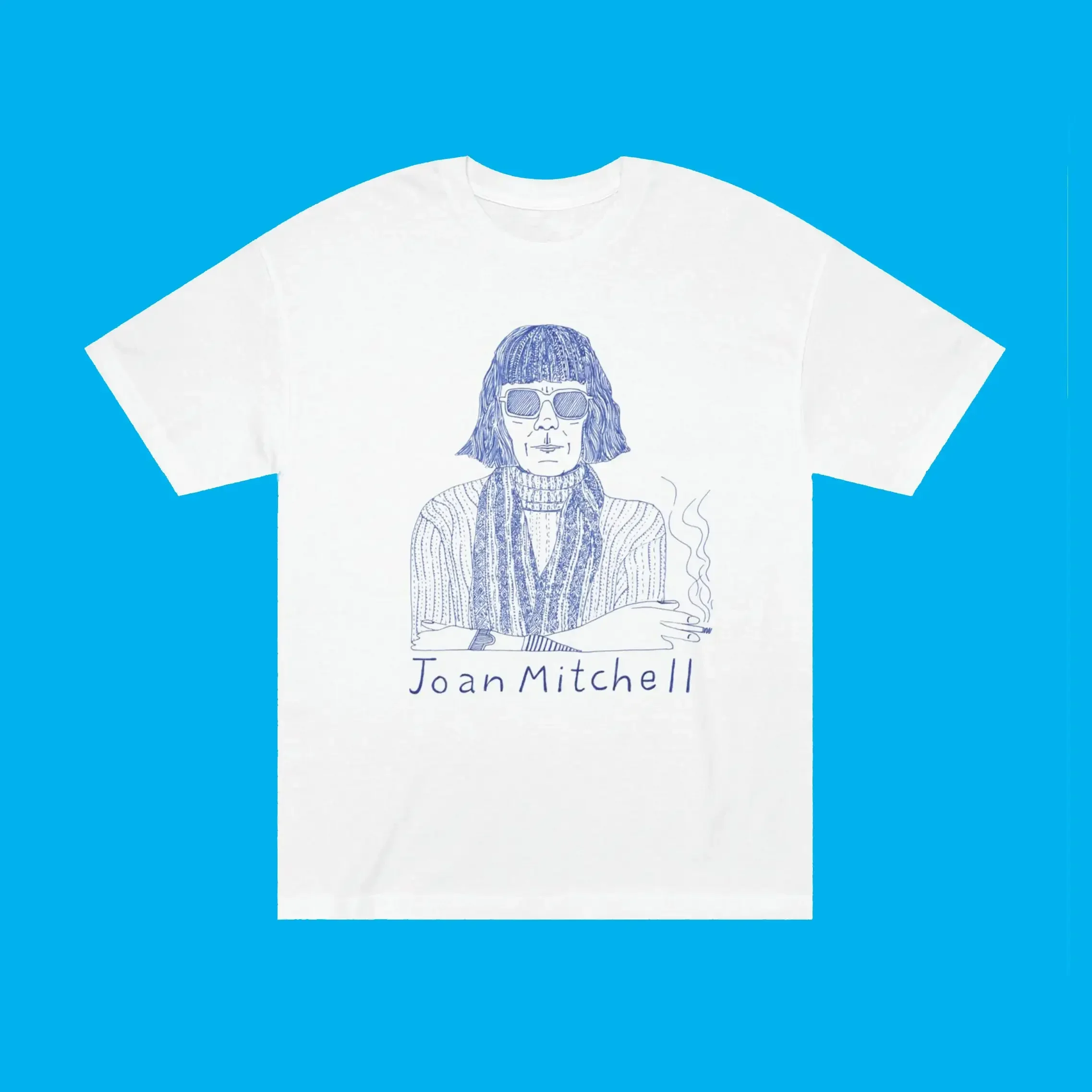 Joan Mitchell T Shirt Original Drawing by Timothy Hull